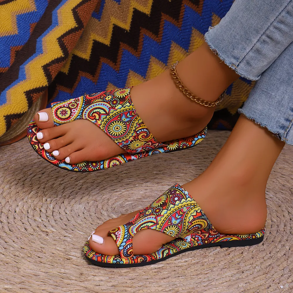 Toe Loop Flats Sandals, image 10