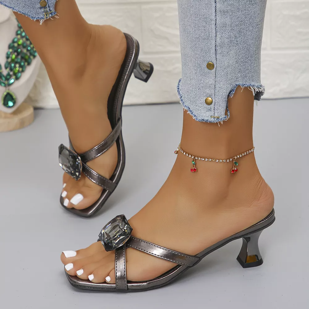 Square Toe Block Heels Sandals, image 7