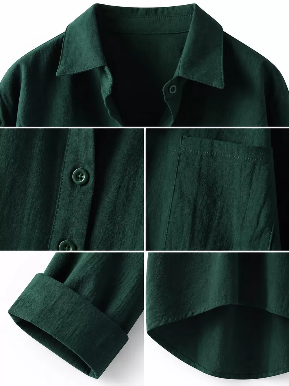 Full Size Casual Button-Down Shirt with Dual Chest Pockets Plus Size, image 27