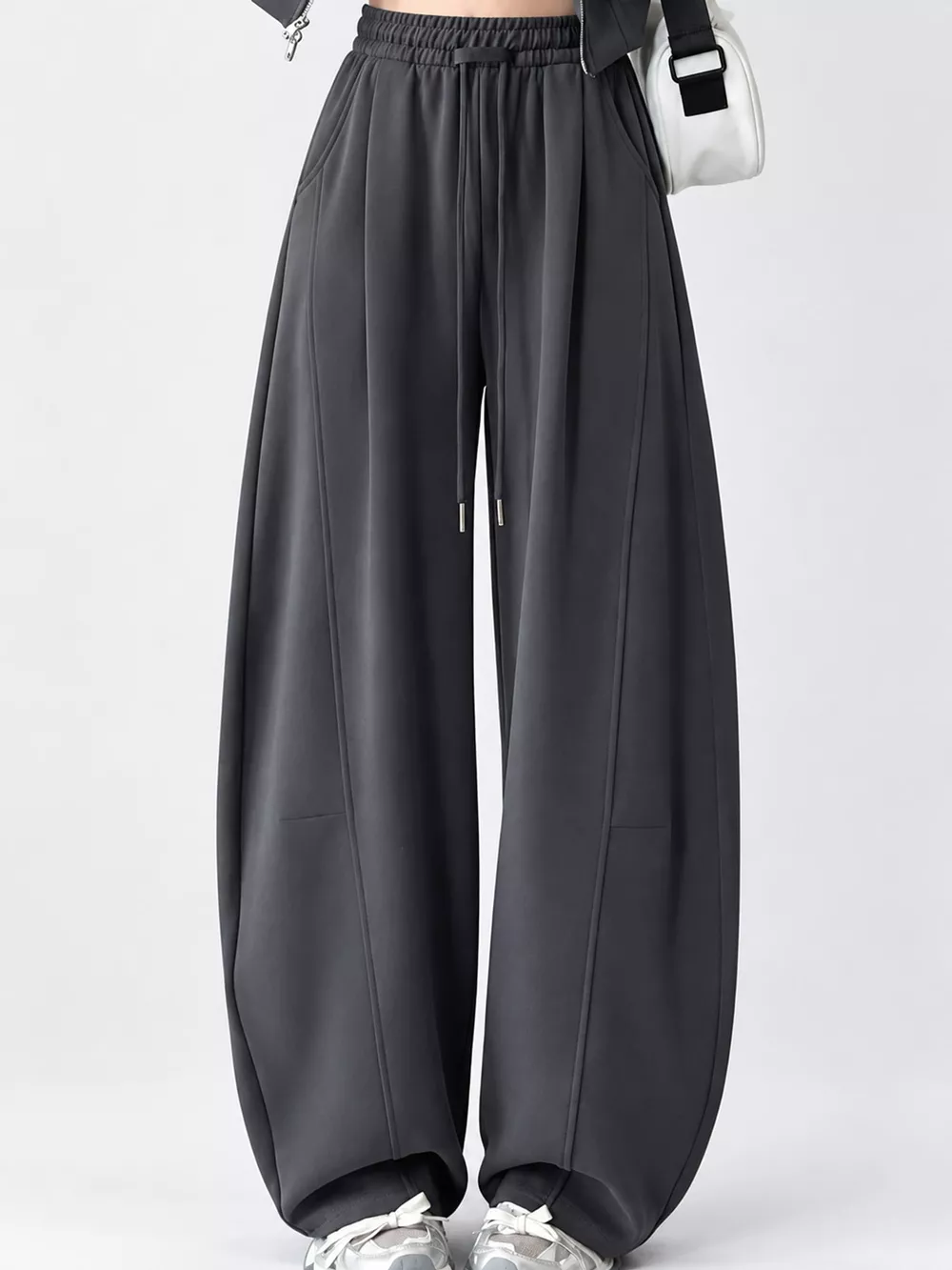 Full Size Drawstring Loose Fit Wide-Leg Sweatpants Plus Size, image 25
