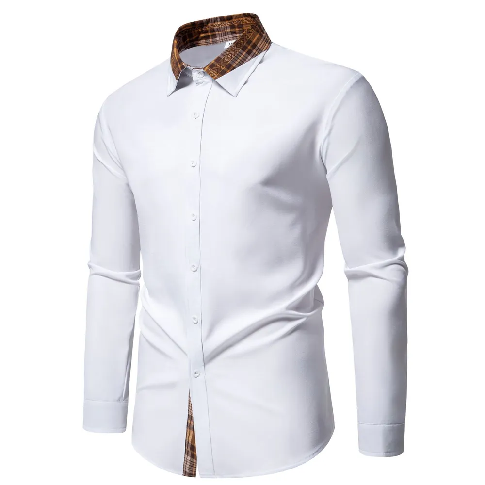 Men's Plus Size Plaid Collar Button Down Shirt, image 10