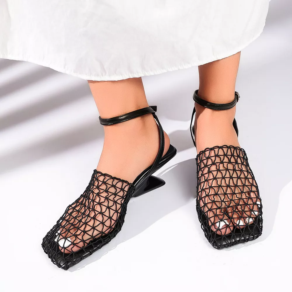 Ankle Strap Heeled Sandals