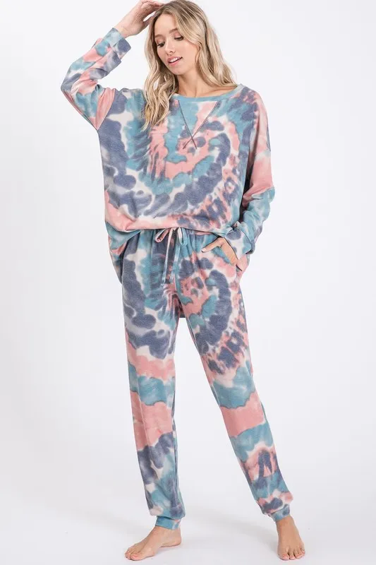 Tie Dye French Terry Casual Pants, image 9