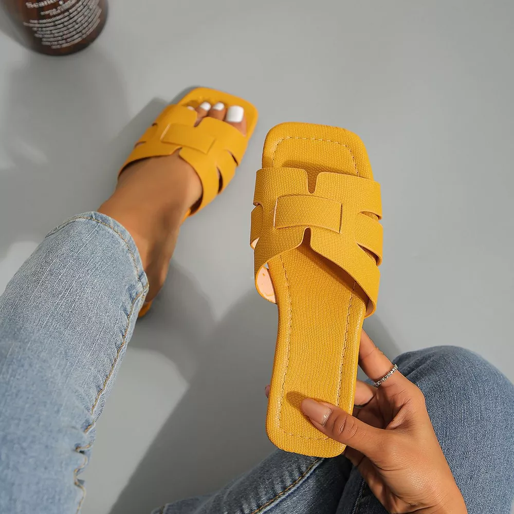 Woven Strap Flat Sandals, image 13