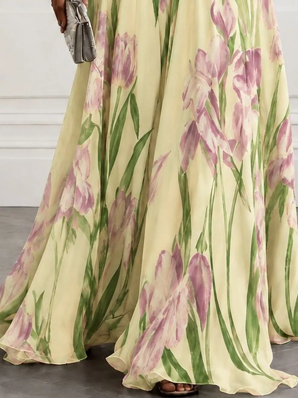 Full Size Sleeveless Floral Print Maxi Dress Plus Size, image 40