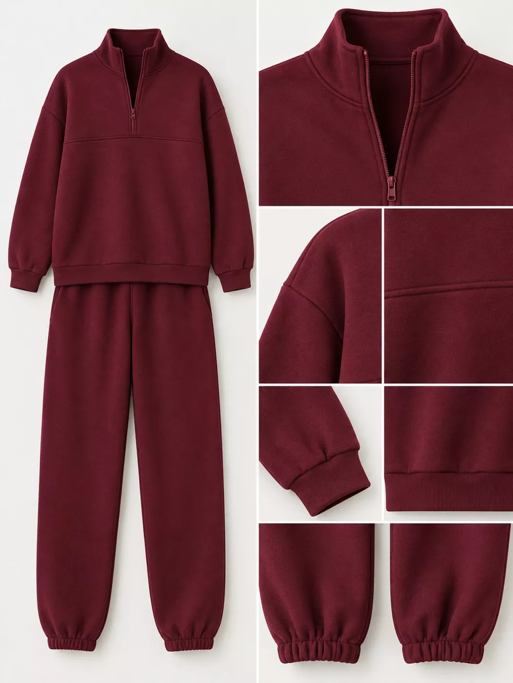 Half-Zip Sweatshirt and Joggers Set, image 31