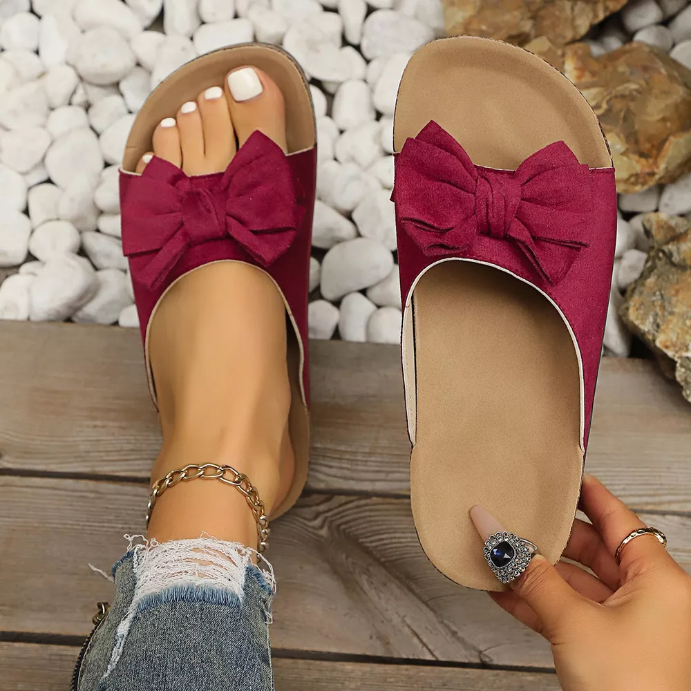 Comfortable Bow Decor Casual Sandals, image 5