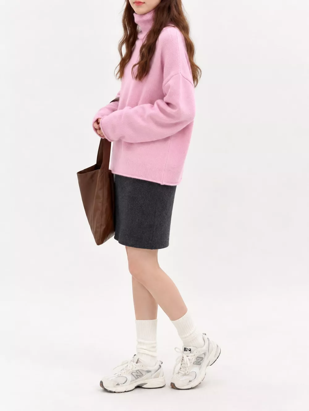 Turtleneck Dropped Shoulder Sweater, image 2