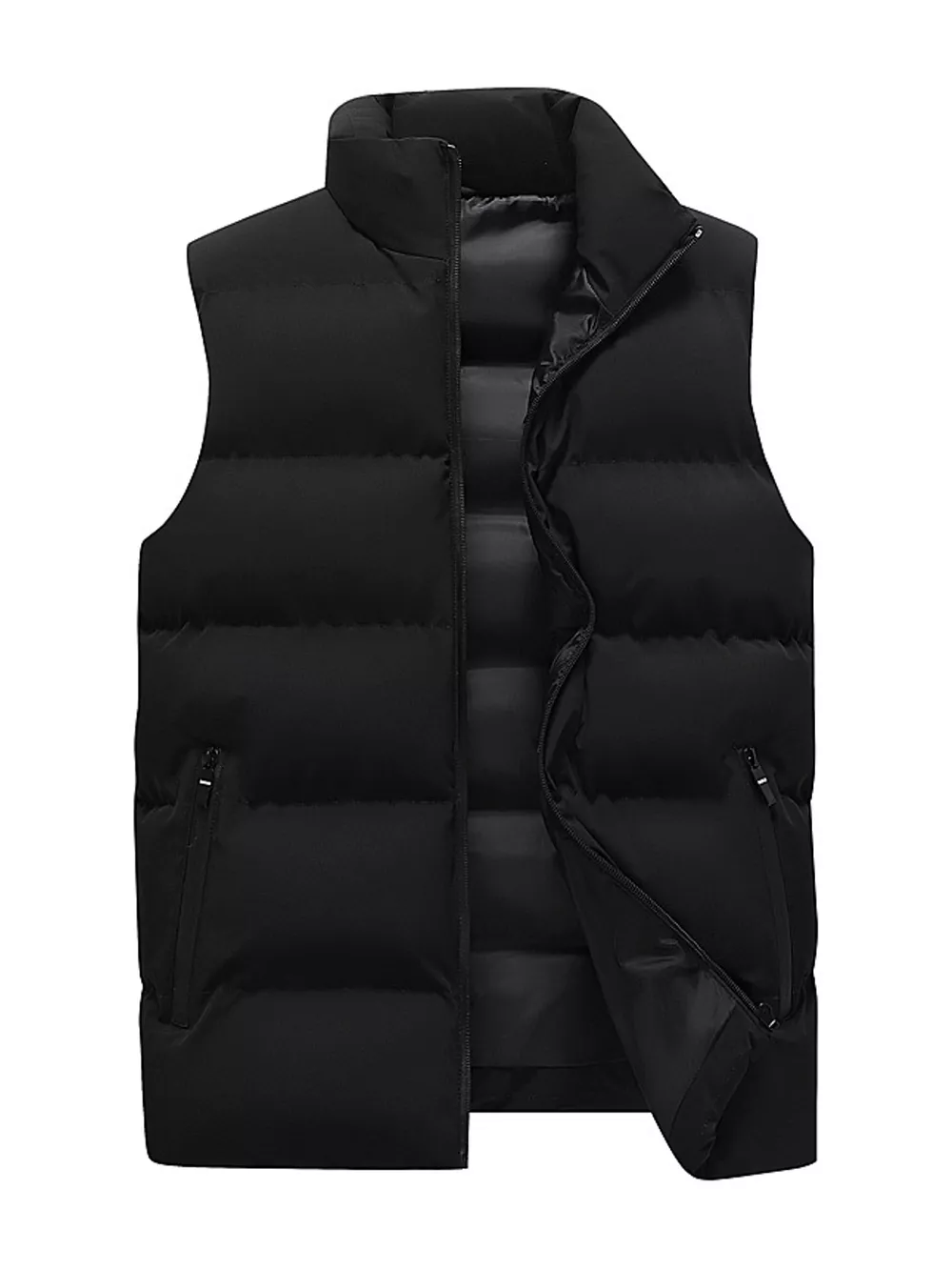 Men's Plus Size Lightweight Zip Up Puffer Vest
