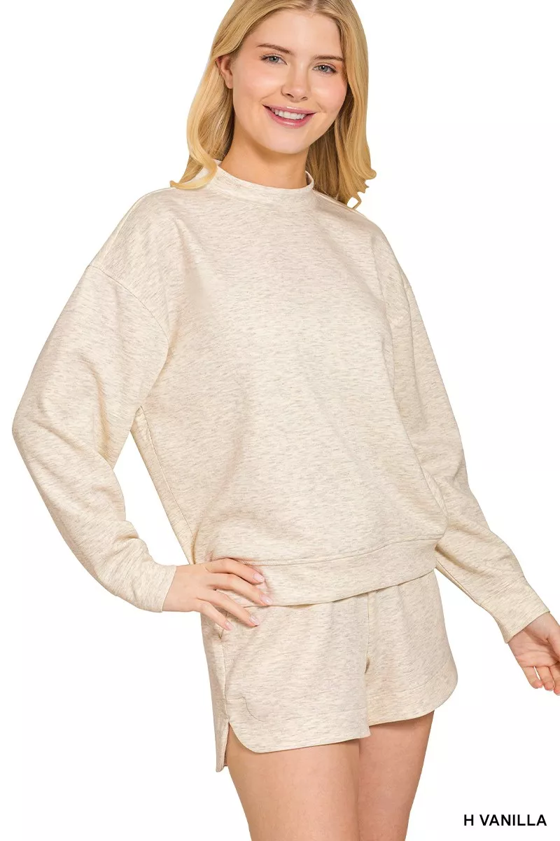 Scuba Long Sleeve Sweatshirt and Shorts Set, image 2
