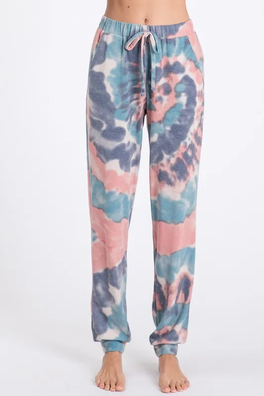 Tie Dye French Terry Casual Pants