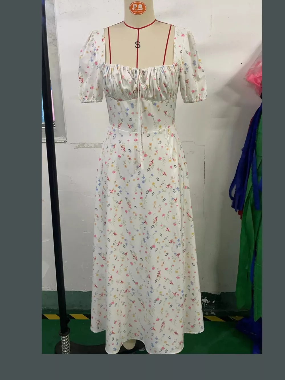 Floral Spaghetti Straps Midi Dress, image 40