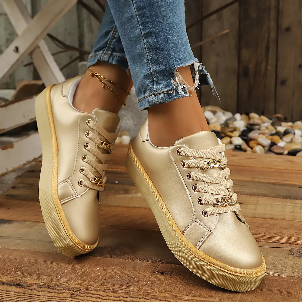 Round Toe Platform Sneakers, image 13