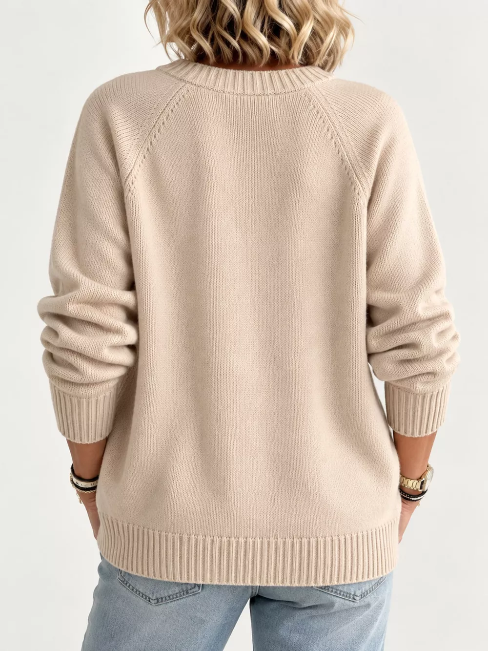 Full Size Button-Down Knit Cardigan Plus Size, image 2