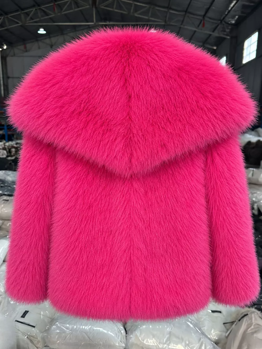 Fox Fur Collar Winter Outerwear, image 26