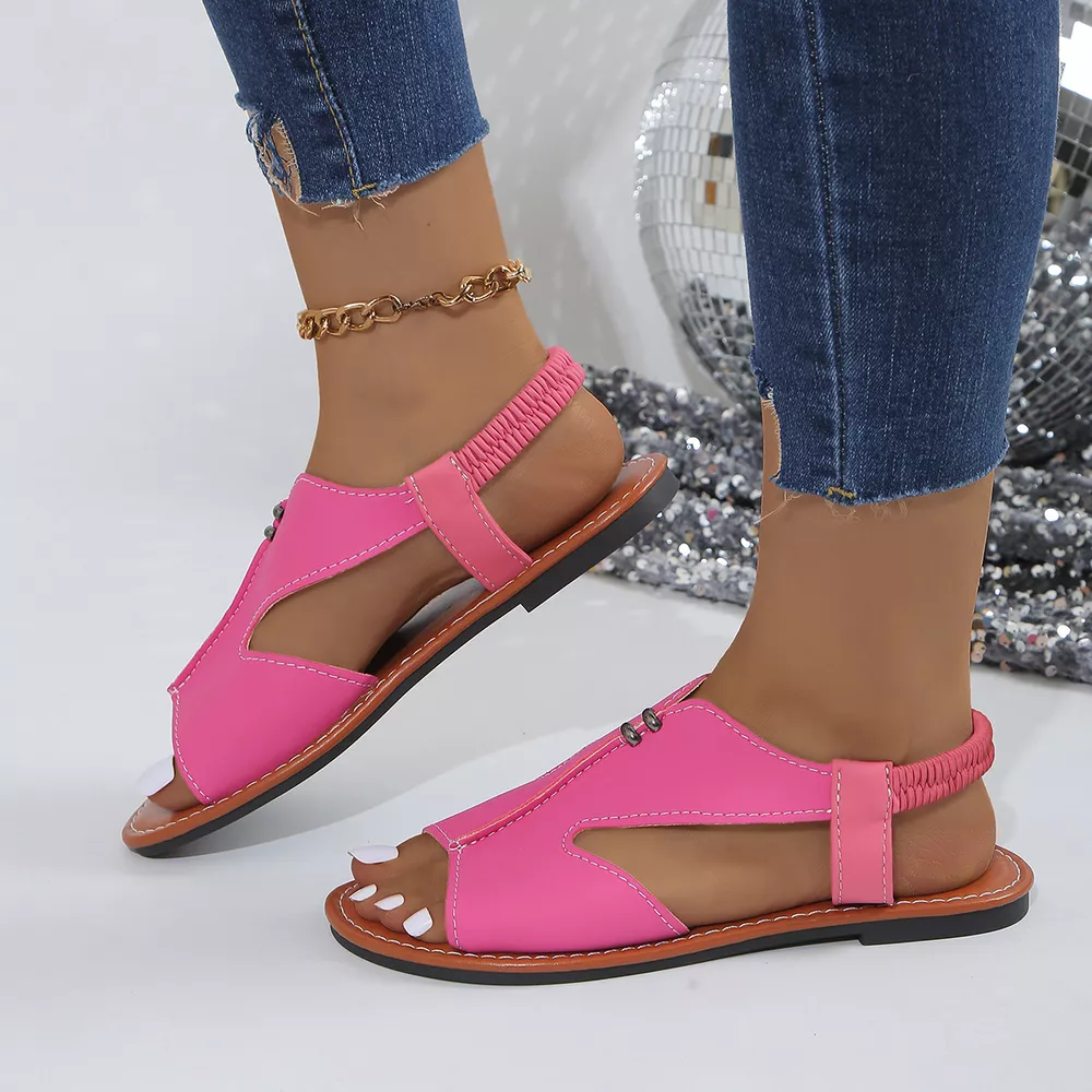 Open Toe Flats Sandals, image 6