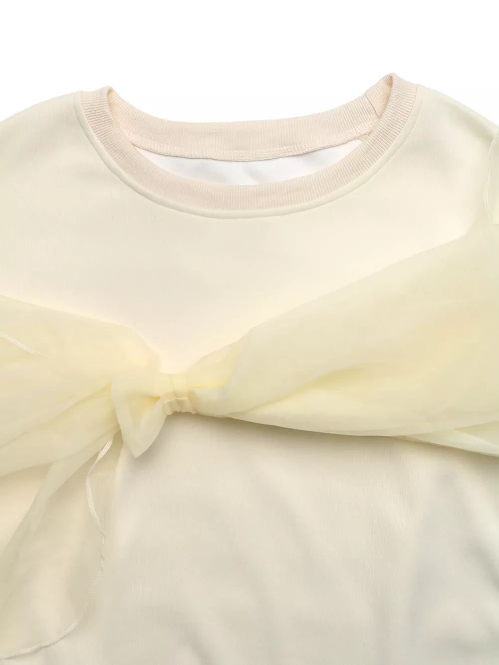 Bow Round Neck Long Sleeve Sweatshirt, image 8