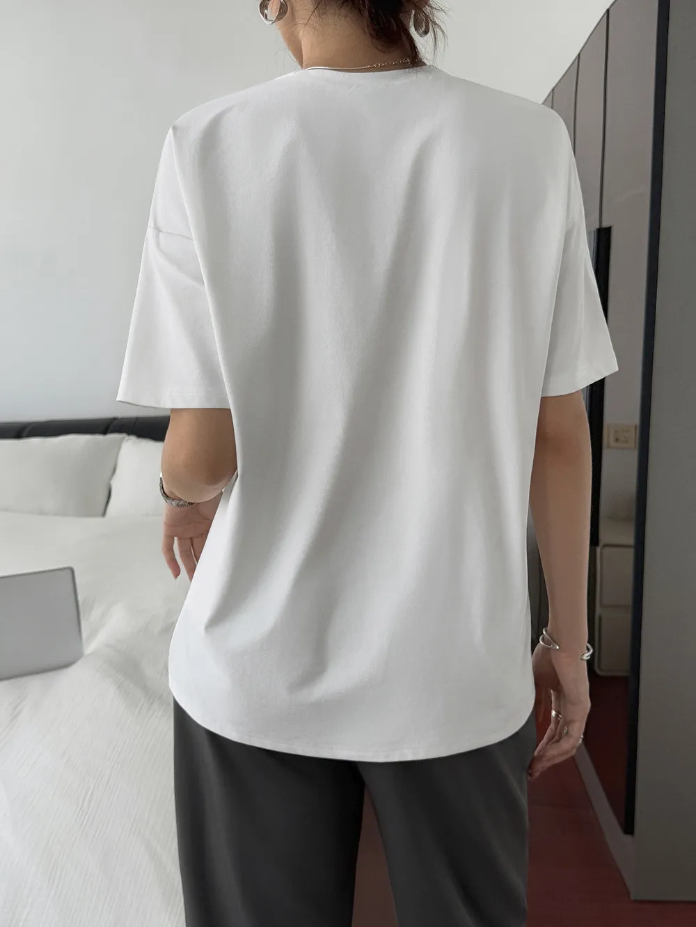 Round Neck Short Sleeve T-Shirt, image 5
