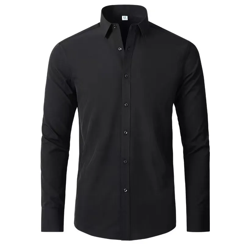Men's Plus Size Button Up Long Sleeve Shirt