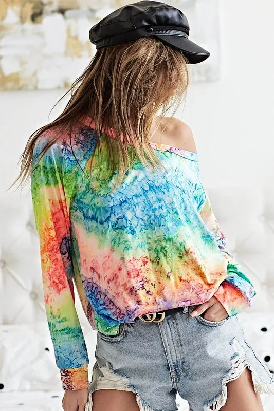 Tie Dye Soft Knit Jersey T-Shirt, image 3