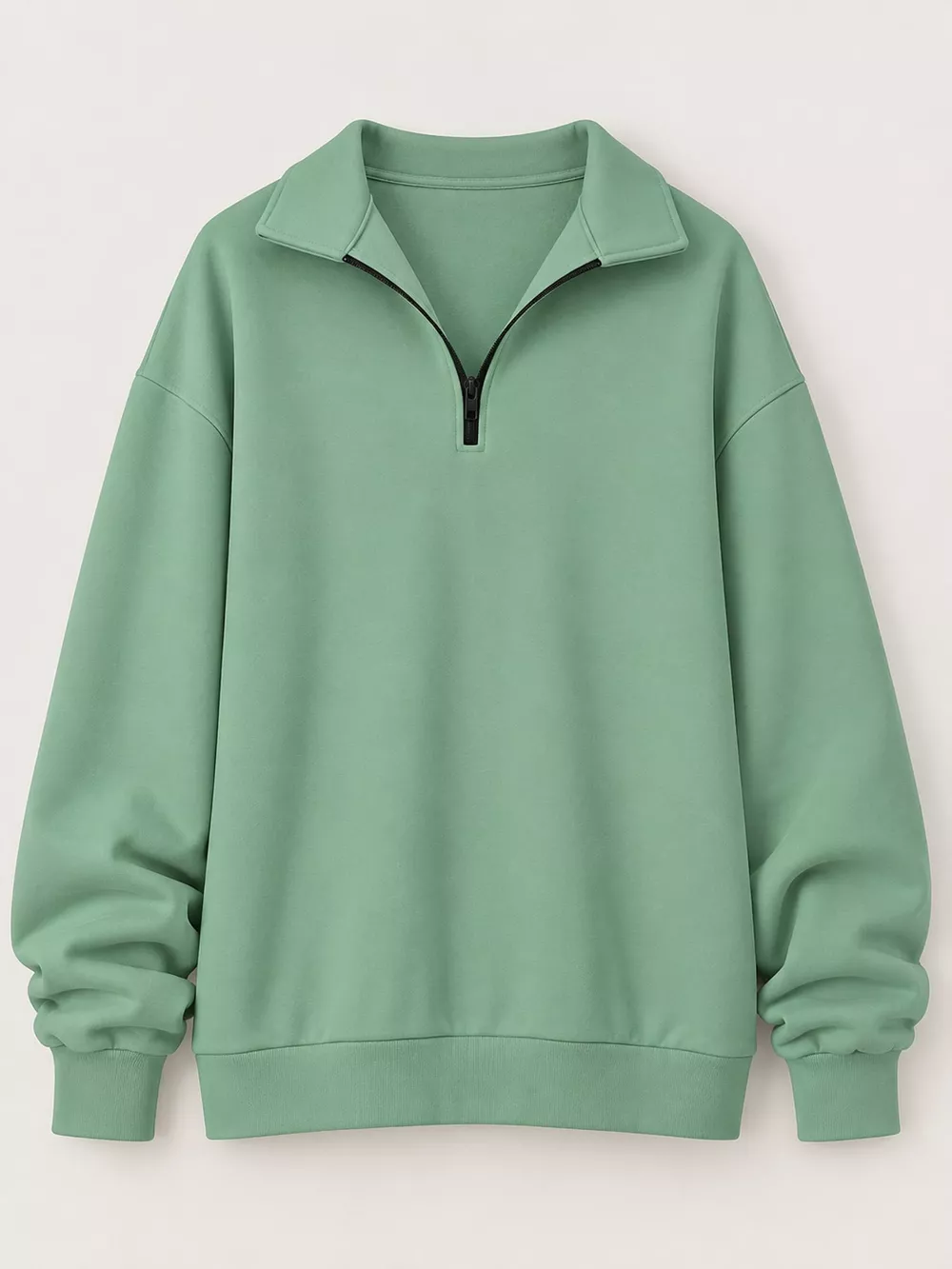 Full Size Quarter-Zip Dropped Shoulder Sweatshirt Plus Size, image 18