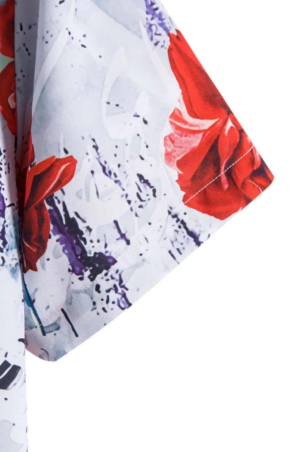 Men's Floral Print Short Sleeve Shirt, image 3