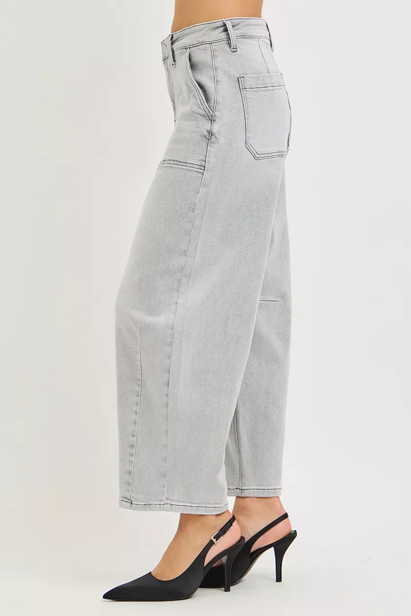 Slouchy Cropped Barrel Jeans, image 3