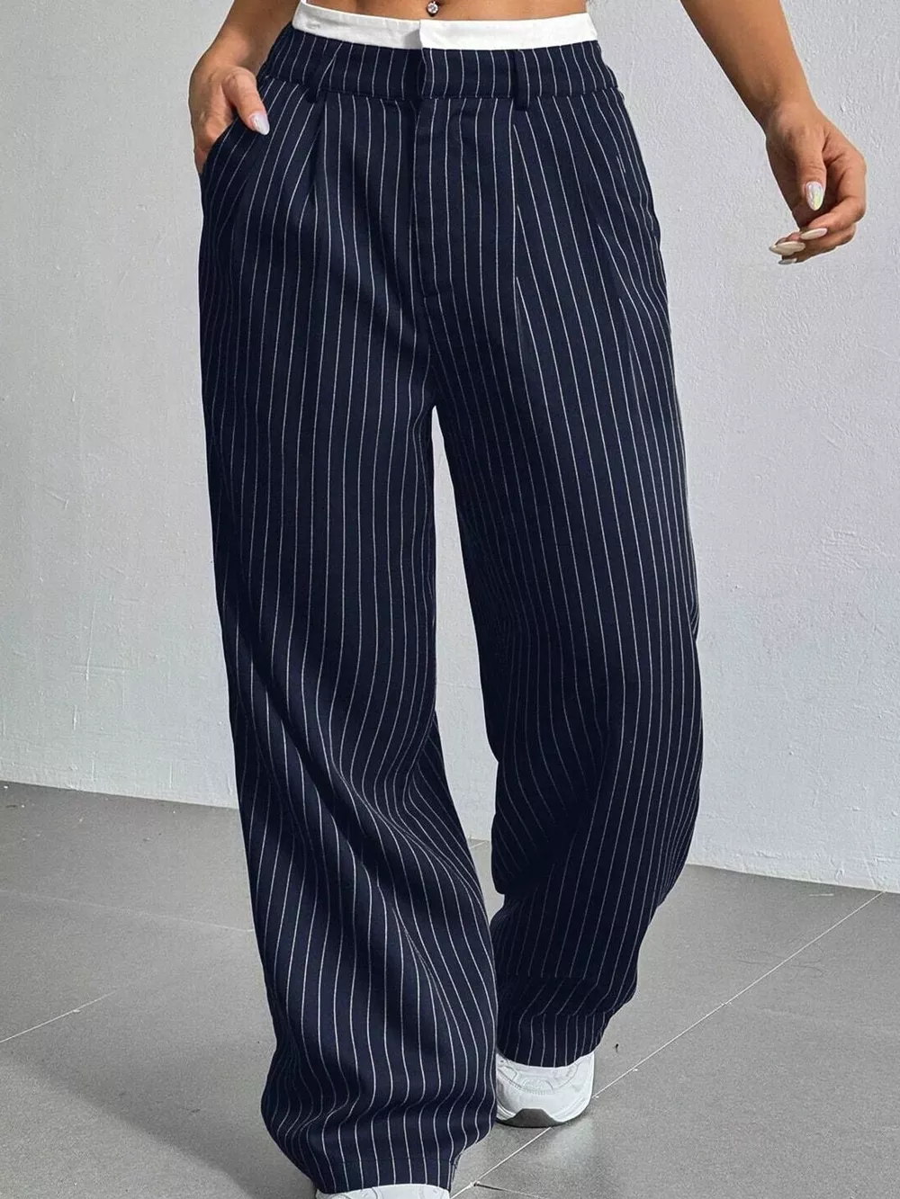 Striped Wide-Leg Pants, image 4