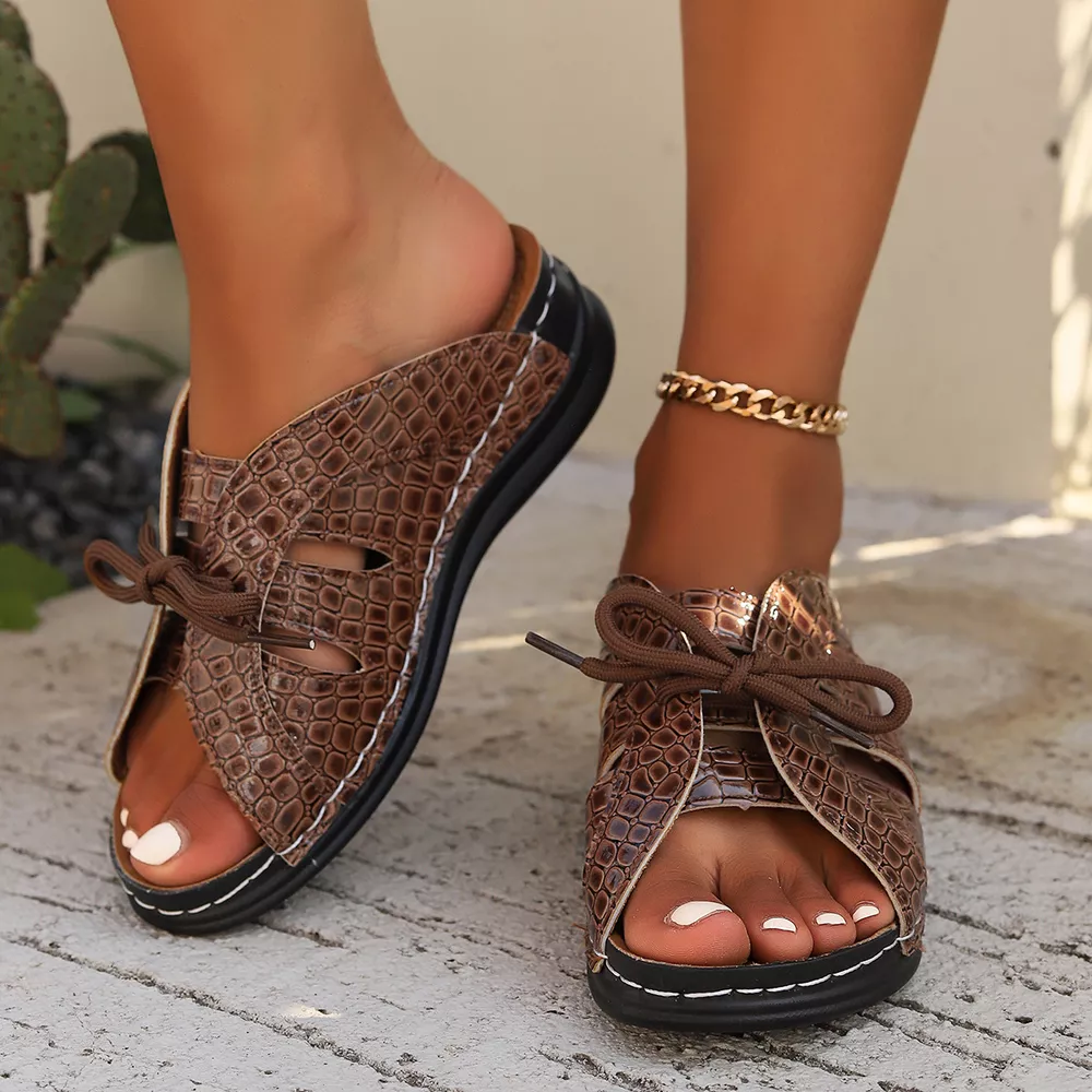 Open Toe Flats Sandals, image 5
