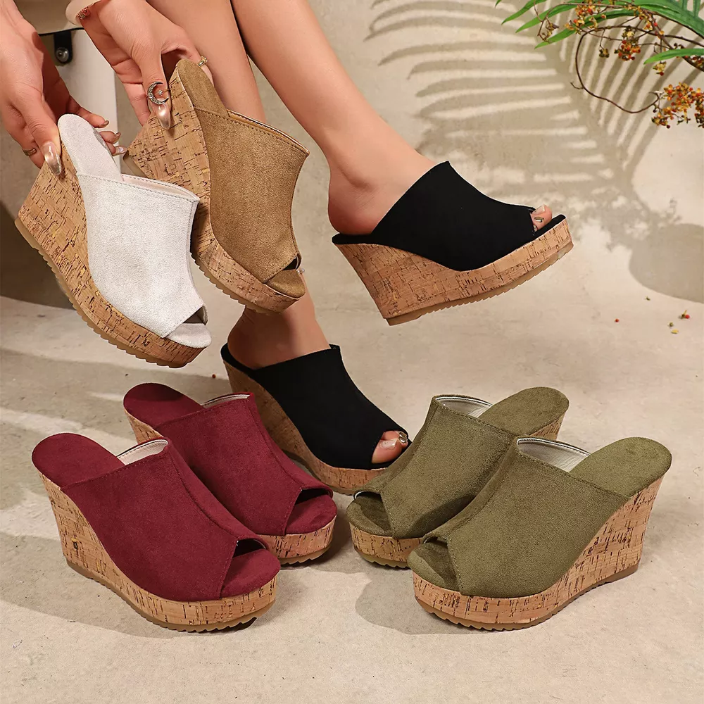 Open Toe Wedge Sandals, image 2