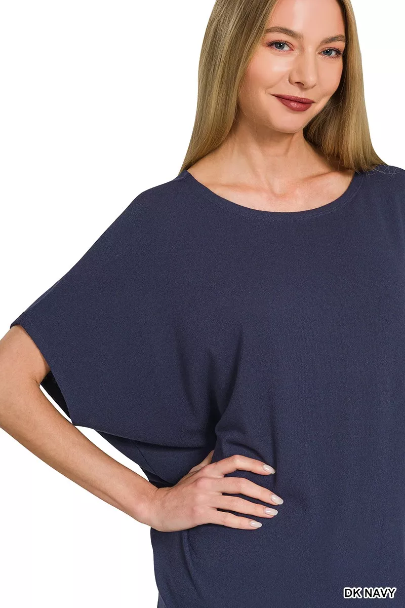 Hacci Dolman Sleeve Boat Neck Top, image 2