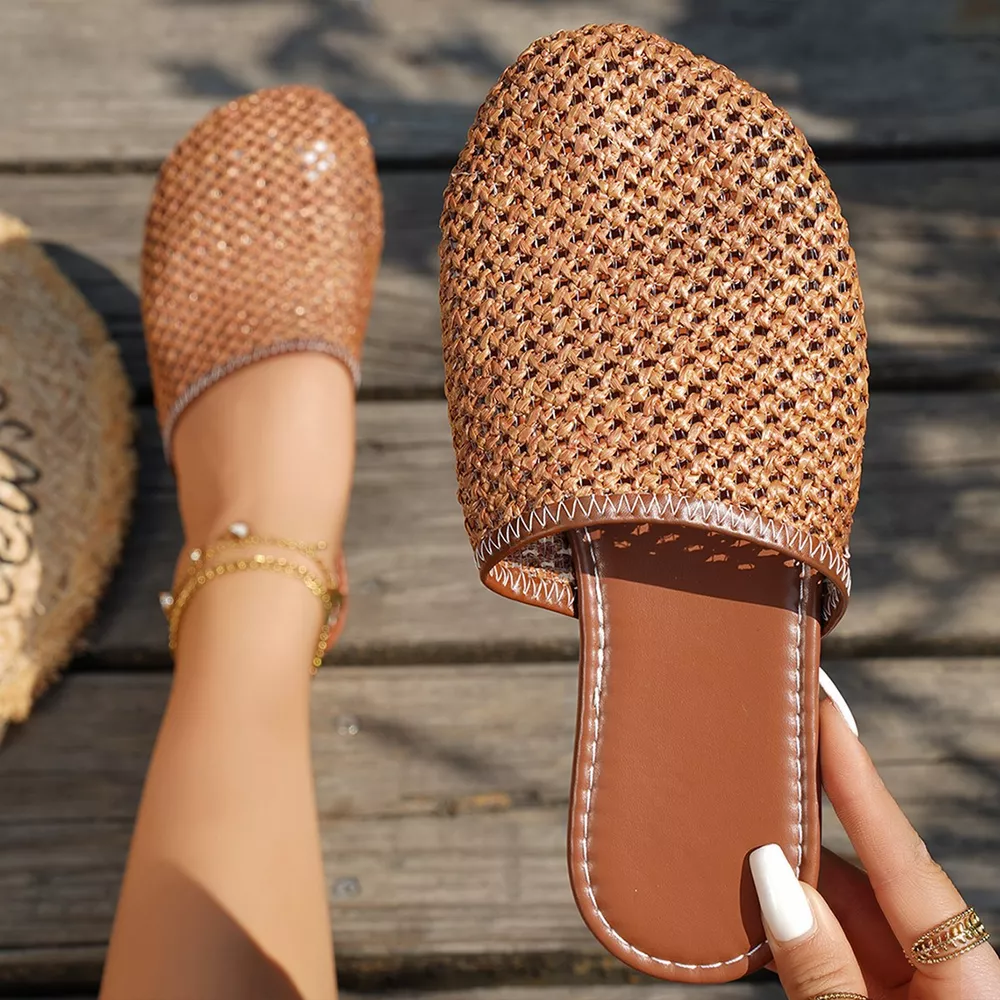 Round Toe Flats Sandals, image 2