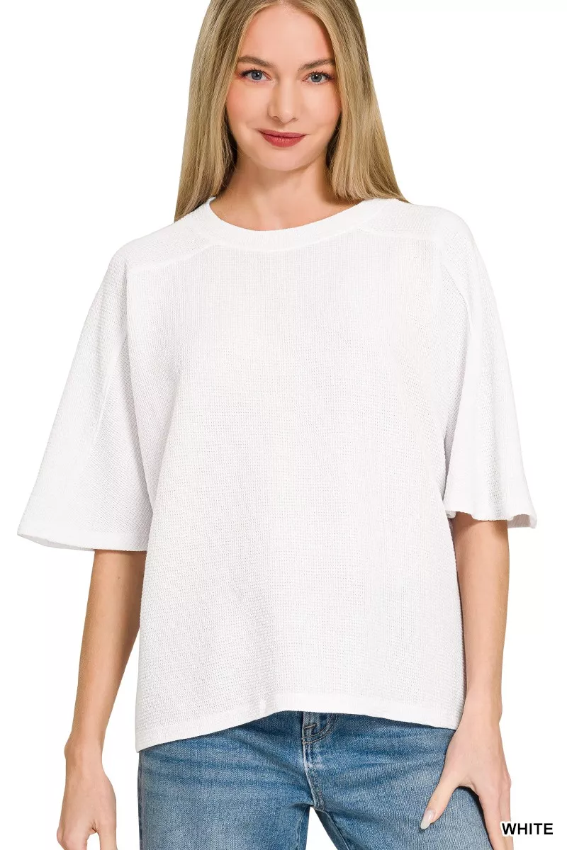 Double Knit Short Sleeve Top
