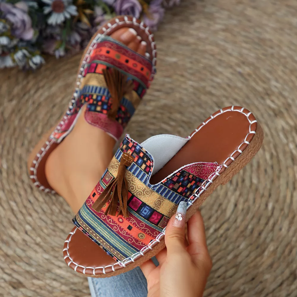 Tassel Open Toe Sandals, image 13