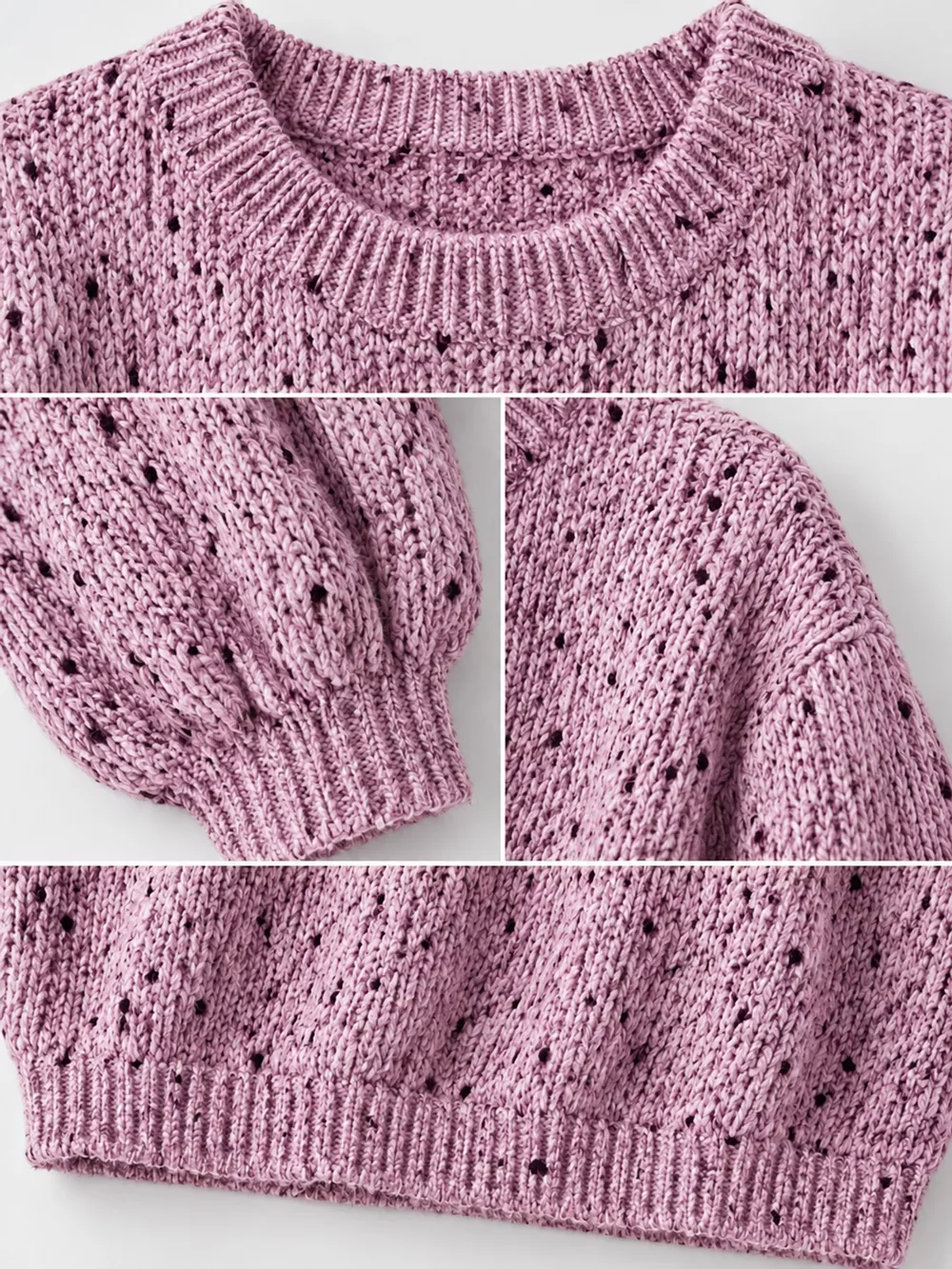 Chunky Knit Round Neck Sweater, image 5