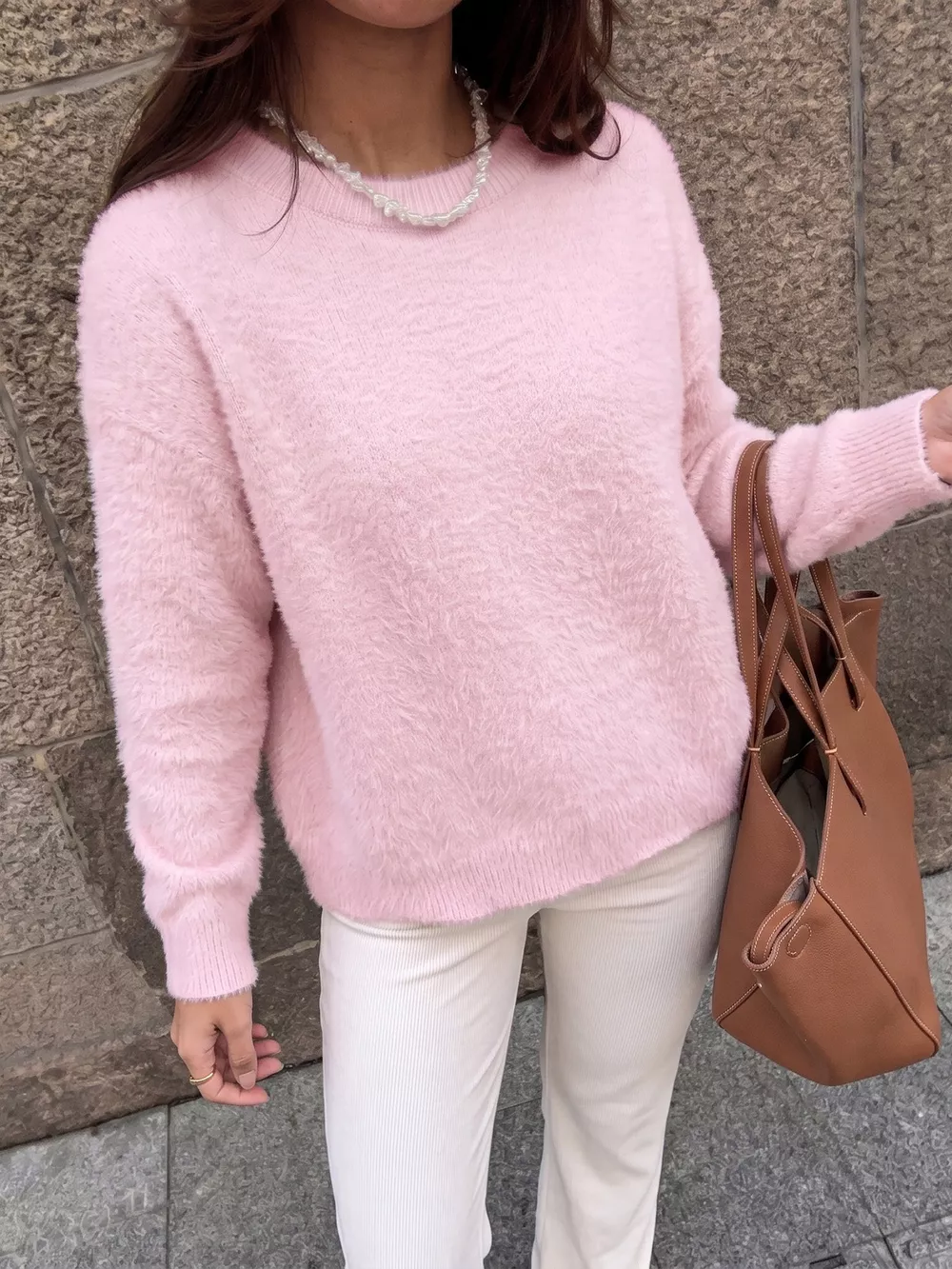 Fluffy Long Sleeve Sweater, image 5