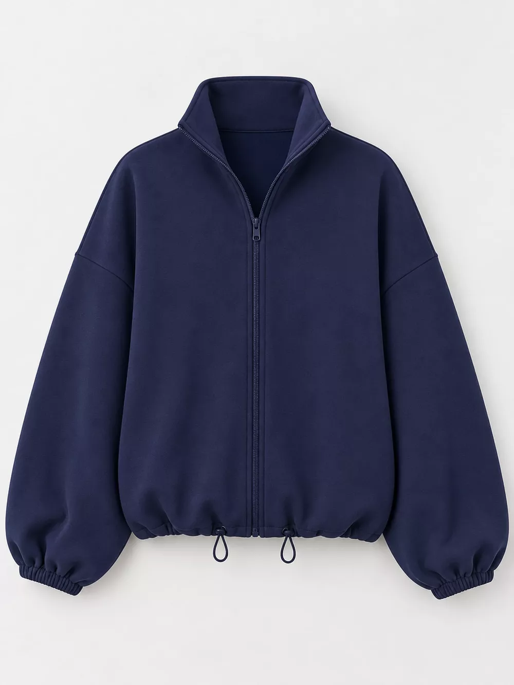 Drawstring Hem Zip Up Jacket, image 13