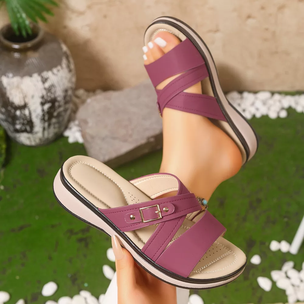 Open Toe Wedge Sandals, image 7