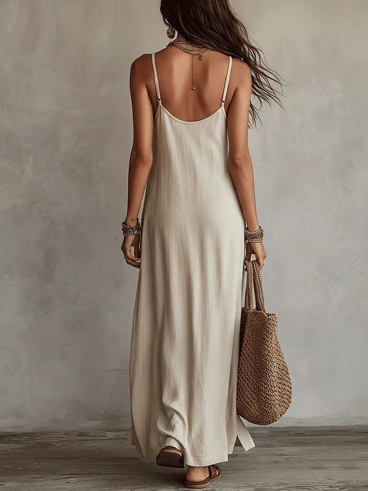 Spaghetti Strap Maxi Dress, image 2