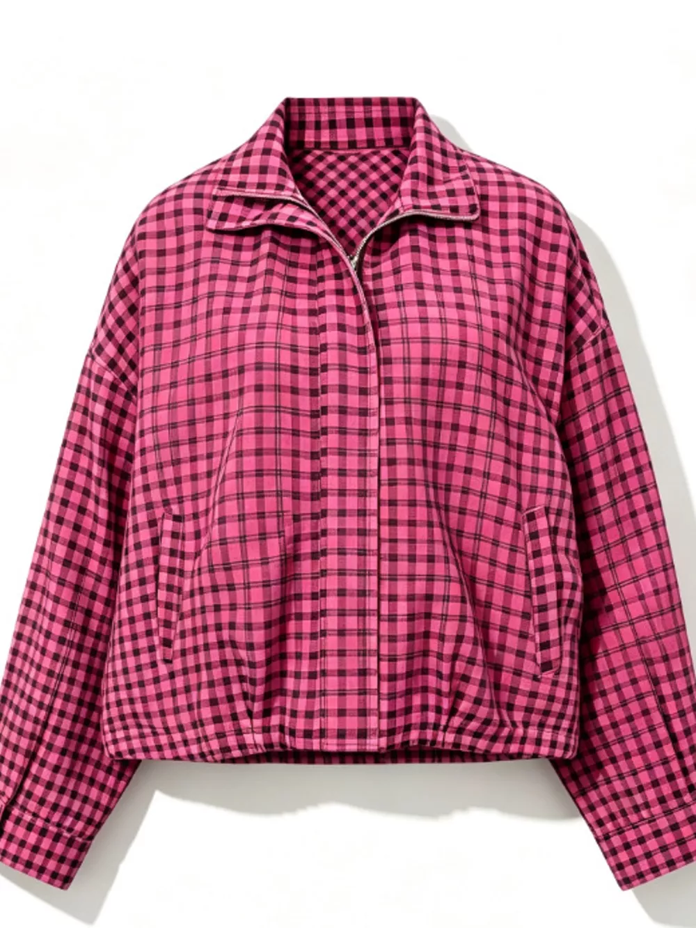 Plaid Zip-Up Jacket, image 10