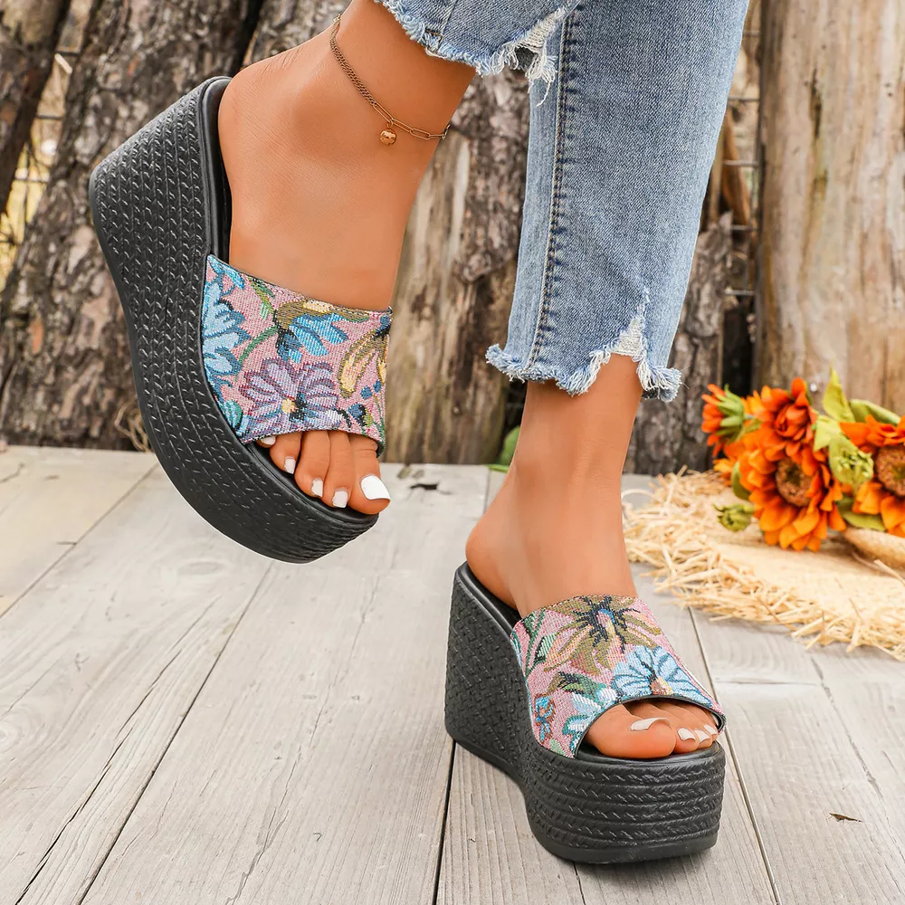 Open Toe Wedge Sandals, image 3