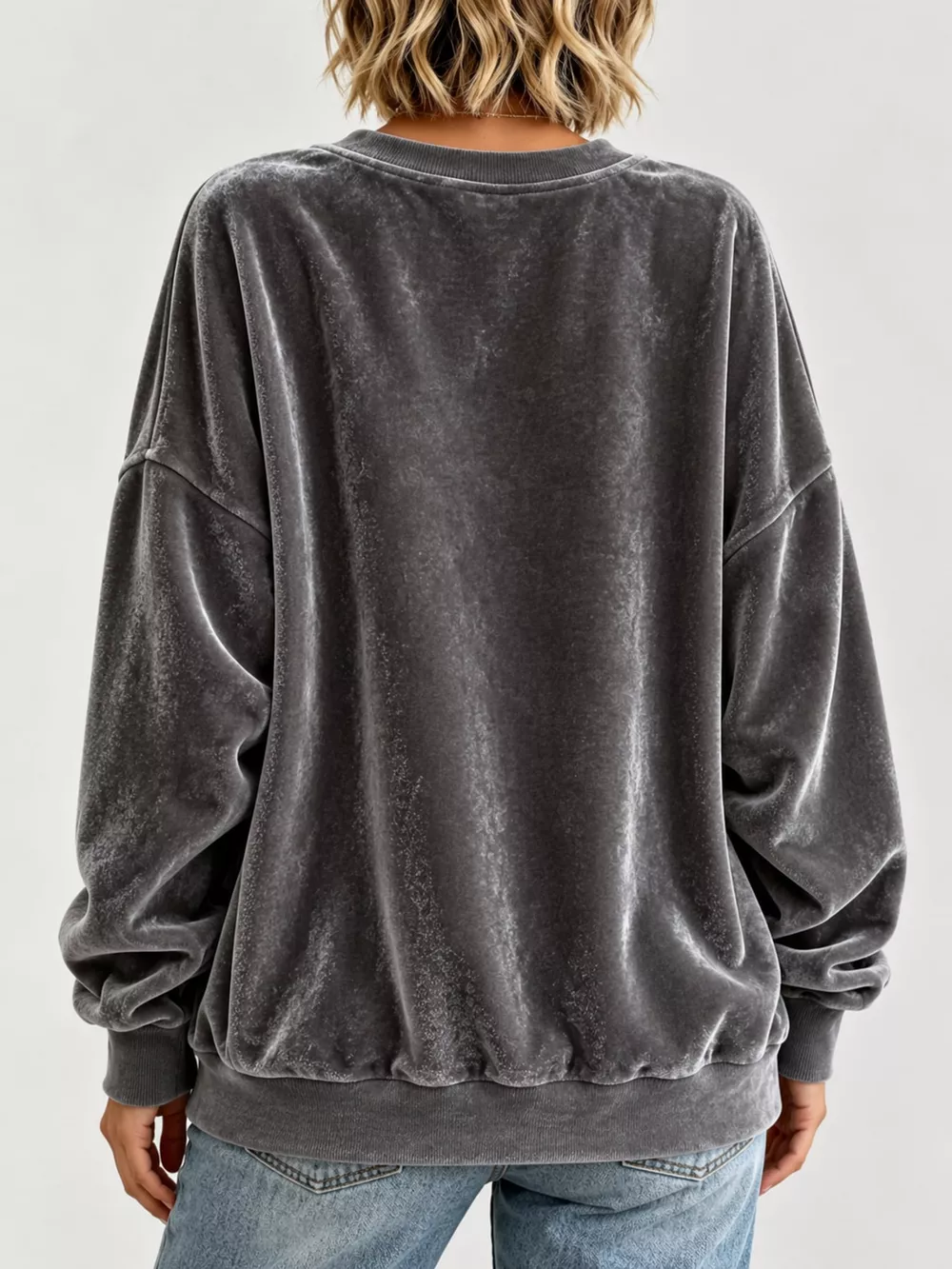Full Size Crew Neck Drop Shoulder Sweatshirt Plus Size, image 28