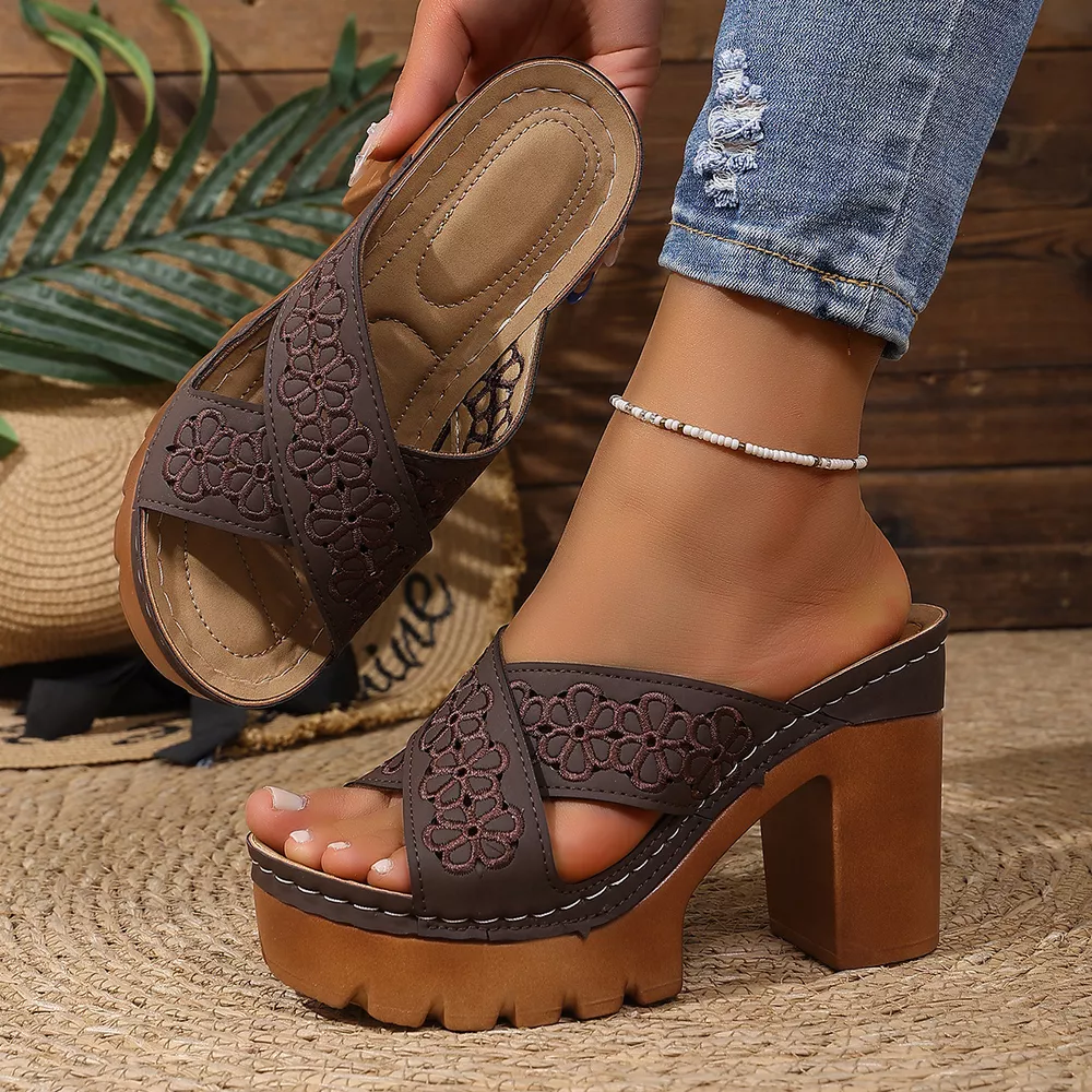 Open Toe Block Heels Sandals, image 14
