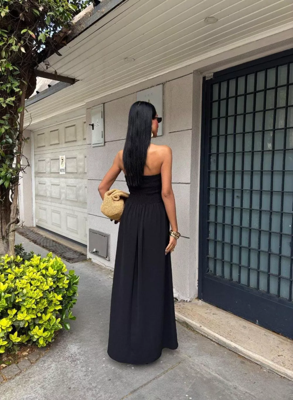 Strapless Smocked Maxi Dress, image 13