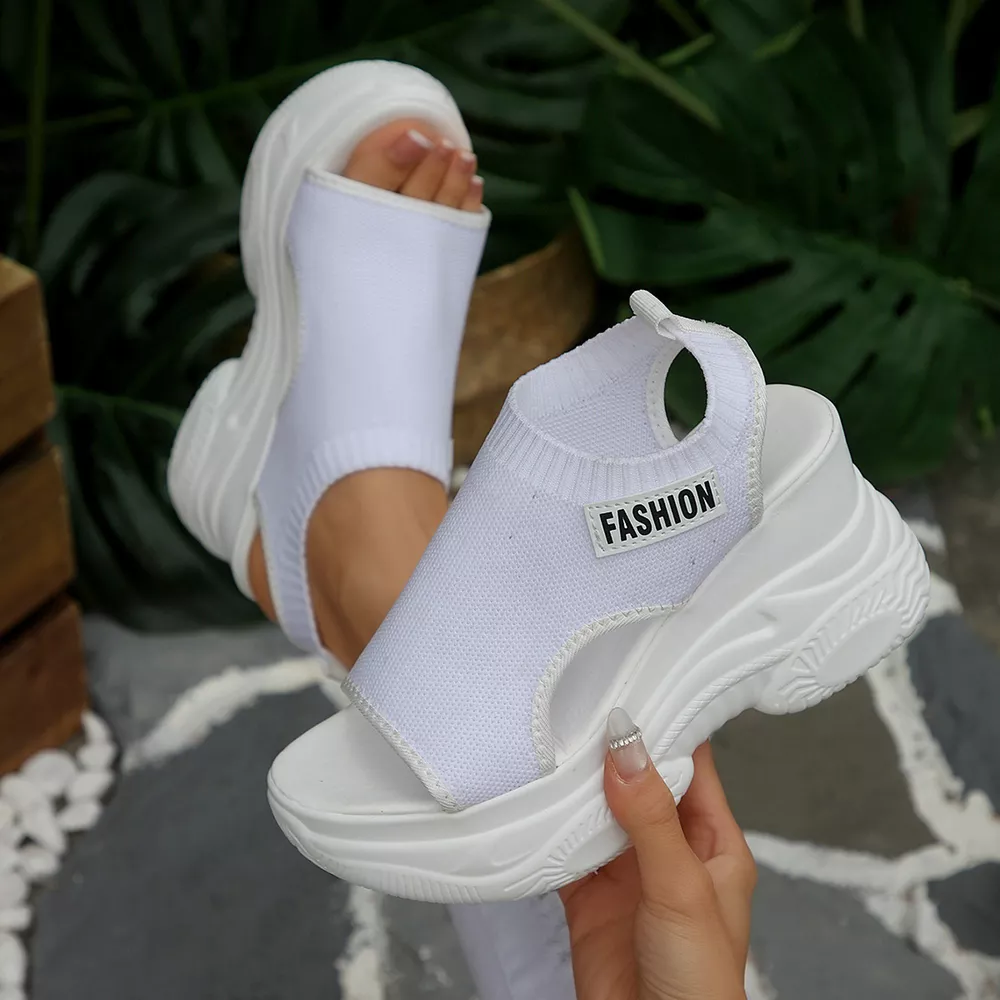 Open Toe Platform Wedge Sandals, image 7