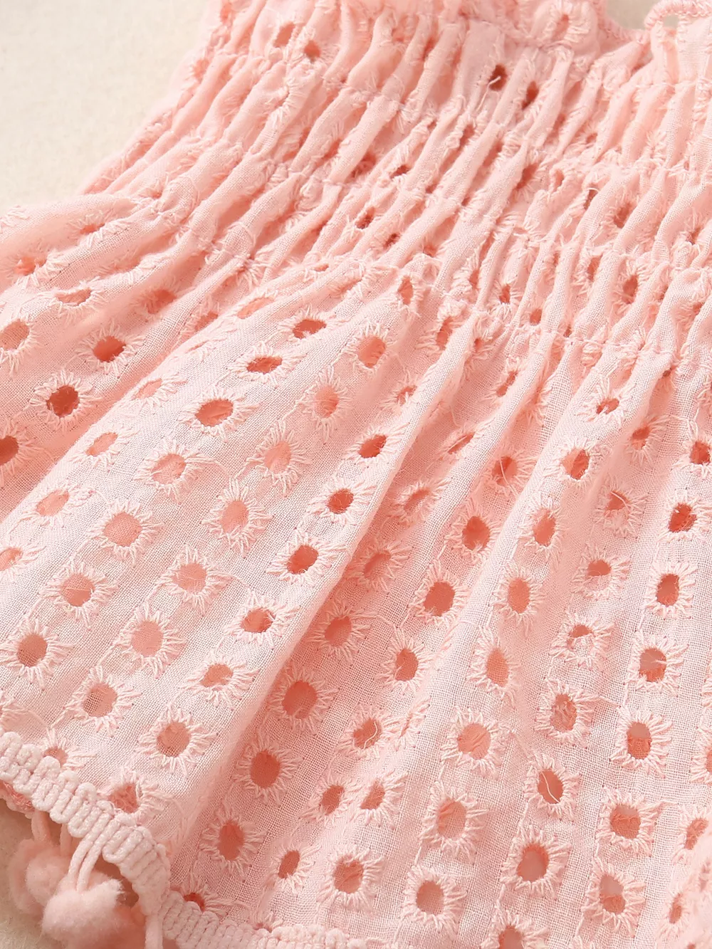 Children's Eyelet Smocked Tank Top and Ruffled Bloomers Set, image 7
