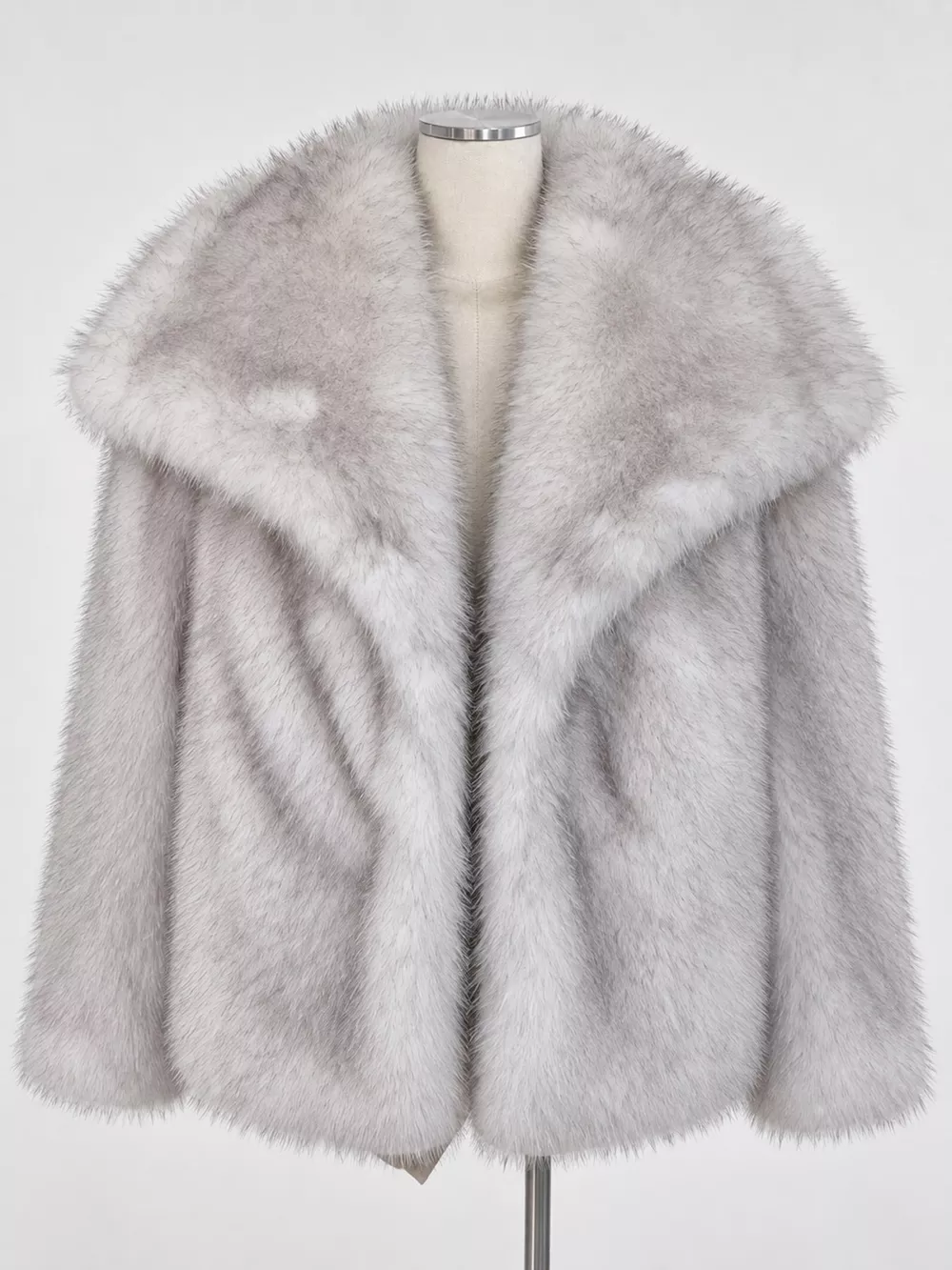 Fox Fur Collar Winter Outerwear, image 71