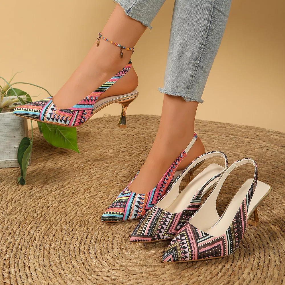 Point Toe Slingback Pumps, image 2