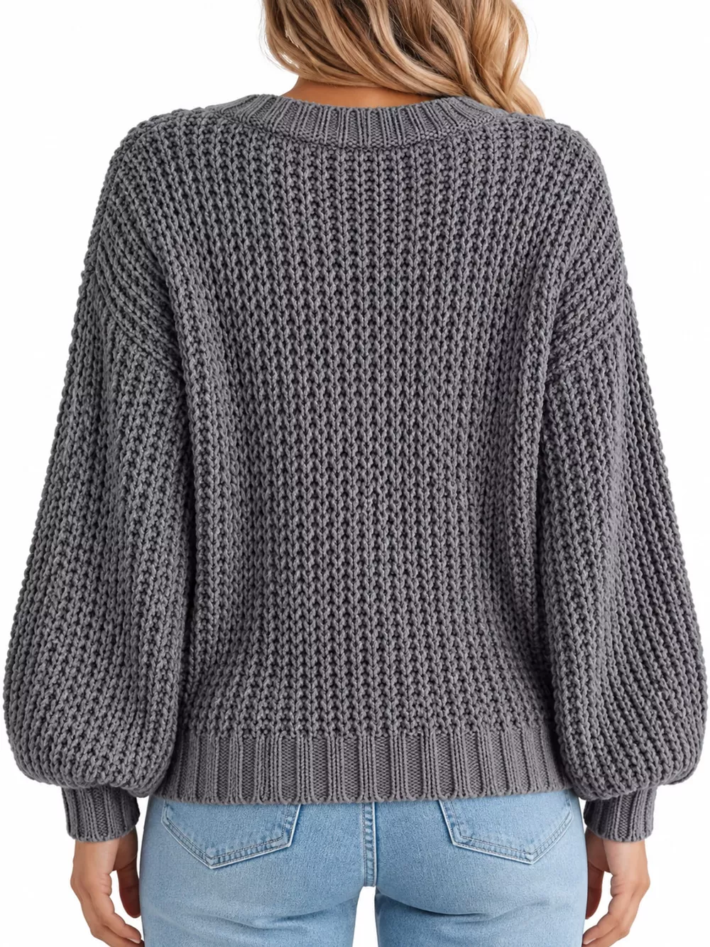 Full Size Chunky Knit Button-Down Cardigan Plus Size, image 18