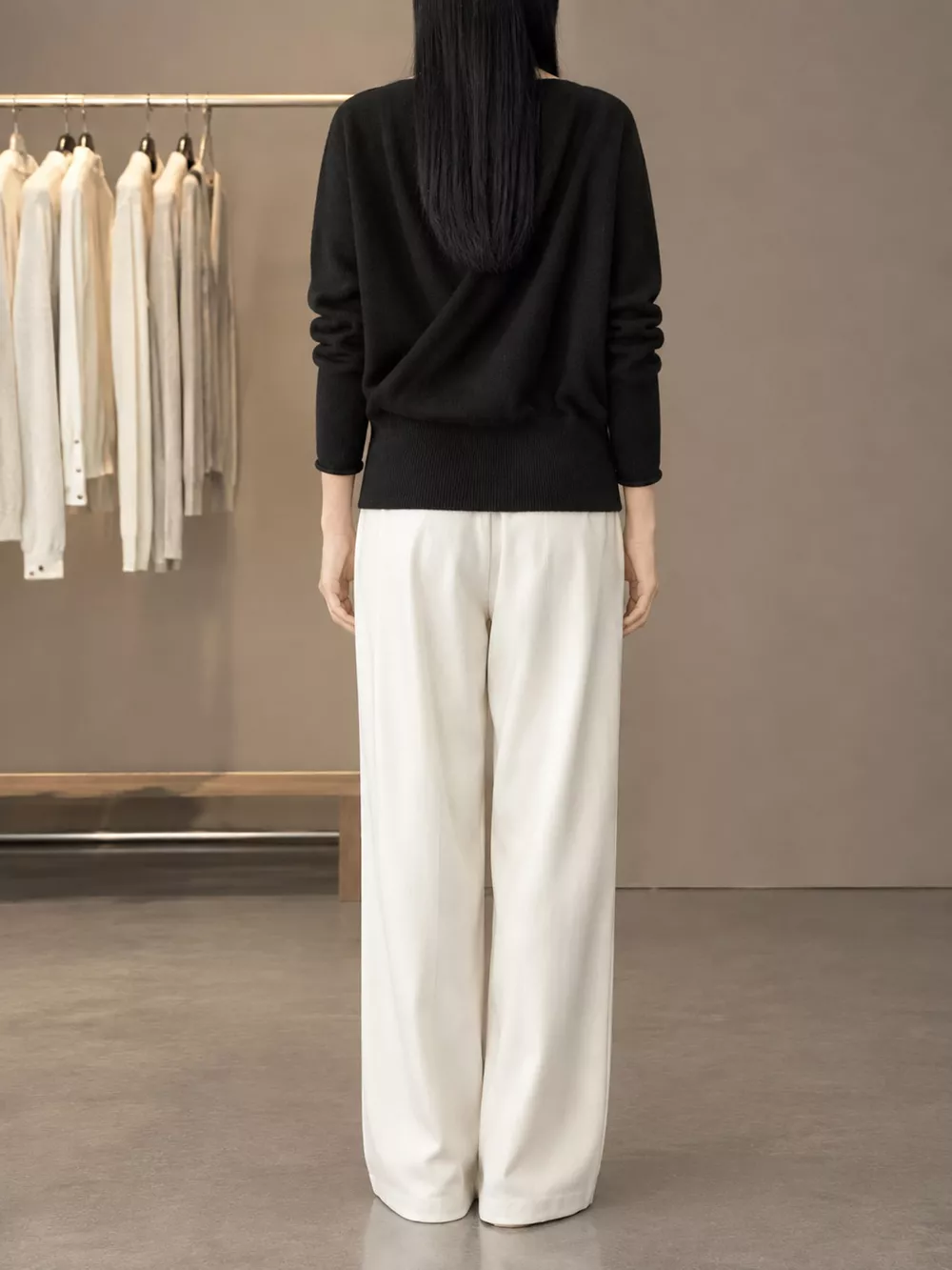 Wrap-Front Long Sleeve Sweater, image 16